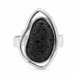 Load image into Gallery viewer, Tajinaste adjustable lava ring