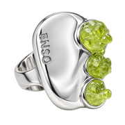 Anel ajustável de peridoto