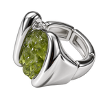Load image into Gallery viewer, Stretch peridot ring