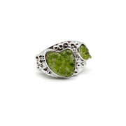 Stretch ring with peridot