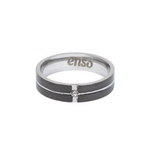 Load image into Gallery viewer, Steel and CZ ring