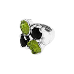 Load image into Gallery viewer, Anillo elastico olivina y lava