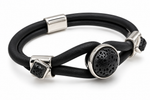 Load image into Gallery viewer, Unisex lava and rubber bracelet