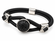 Bracelet unisexe en caoutchouc lave
