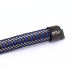 Load image into Gallery viewer, Wide blue brown leather bracelet