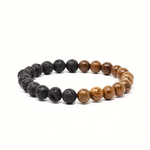 Load image into Gallery viewer, Men's bracelet lava wood palm tree