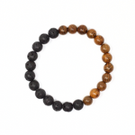 Load image into Gallery viewer, Men's bracelet lava wood palm tree