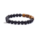 Load image into Gallery viewer, Men's palm tree glass bracelet