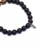 Load image into Gallery viewer, Men's palm tree glass bracelet