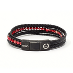 Load image into Gallery viewer, Quadruple red ball bracelet