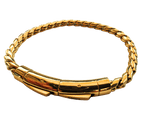 Load image into Gallery viewer, Brazalete acero baño de oro