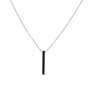 Colgante de plata con madera de palmera