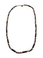 Load image into Gallery viewer, Colgante ojo de tigre y hematita