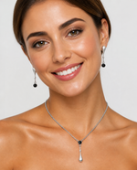 Load image into Gallery viewer, Gota lava stone drop earrings