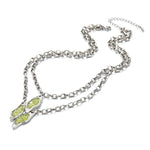 Load image into Gallery viewer, Colgante doble olivina