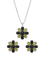 Load image into Gallery viewer, Collar Floresta olivina y lava