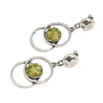 Load image into Gallery viewer, Zamak peridot earring set