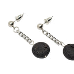 Load image into Gallery viewer, Lava earring with chain