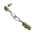 Load image into Gallery viewer, Peridot link earring