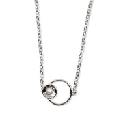 Pulsera de plata con perla, otra vista