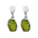 Load image into Gallery viewer, Pendiente zamak olivina conjuto