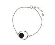 Pulsera plata lava ovalado