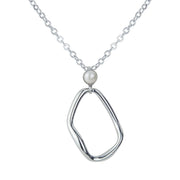 Colgante de plata con perla