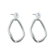 Pendientes de plata con perla