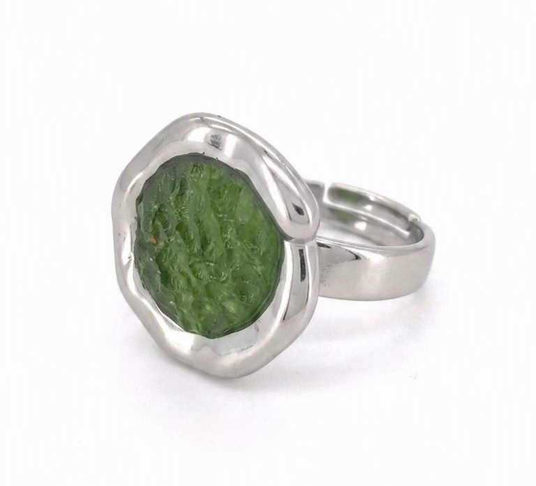 Peridot zamak ring adaptable round p