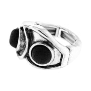 Anillo elástico con lava volcánica