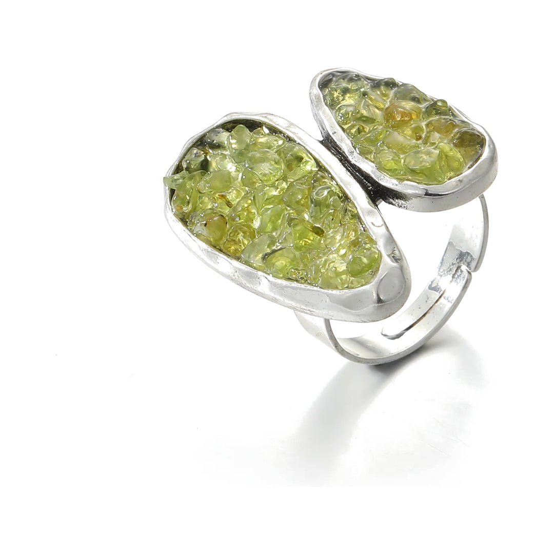 Anillo adaptable con olivina