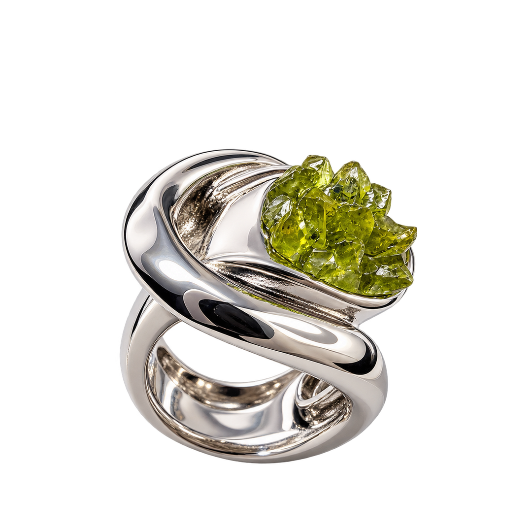 Bague olivine