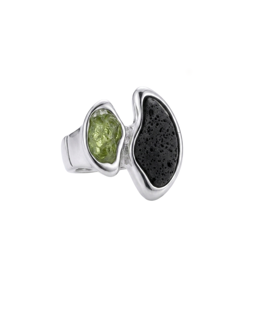 Anillo elástico olivina y lava