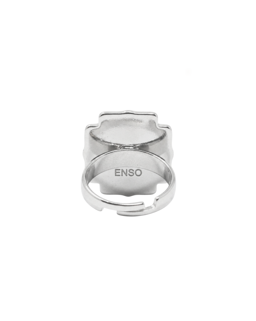 Anillo adaptable cruz olivina