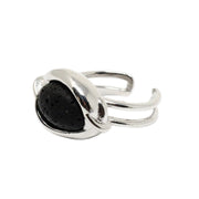Anillo con lava volcánica, otra vista