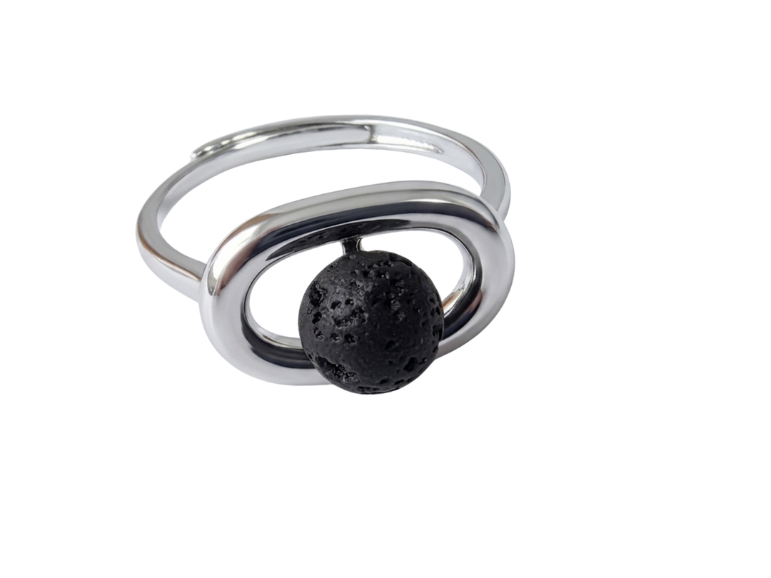 Anillo plata conjunto gota