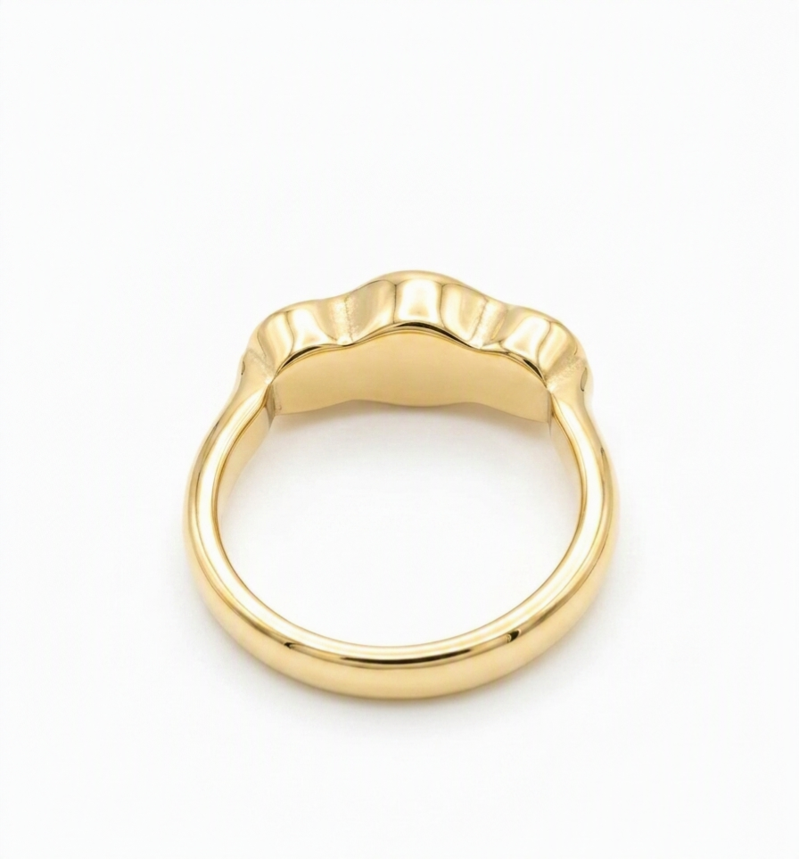 Peridot gold plated steel bath ring