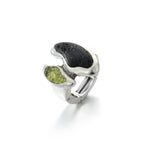Load image into Gallery viewer,  Anillo elastico olivina y lava
