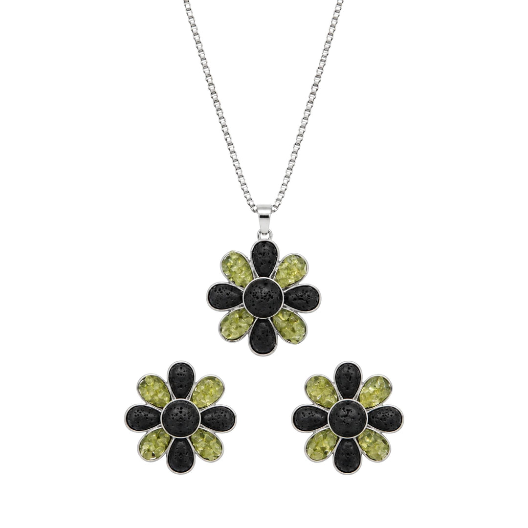 Collar Floresta olivina y lava