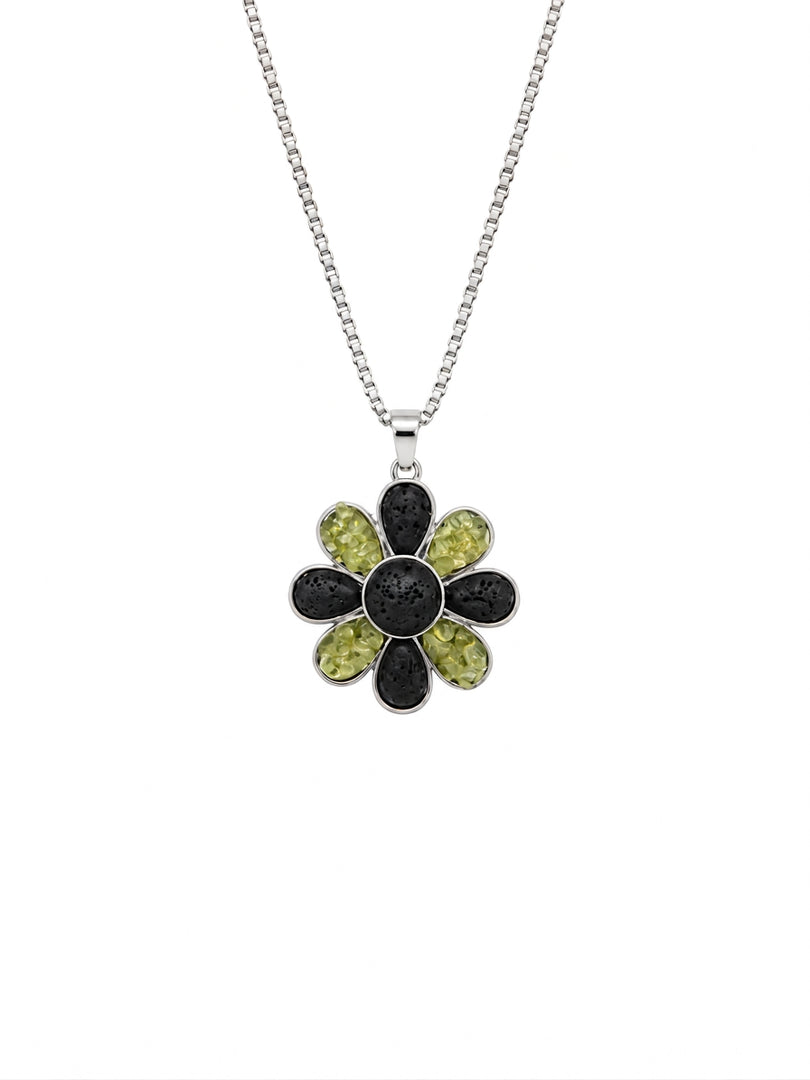 Collar Floresta olivina y lava