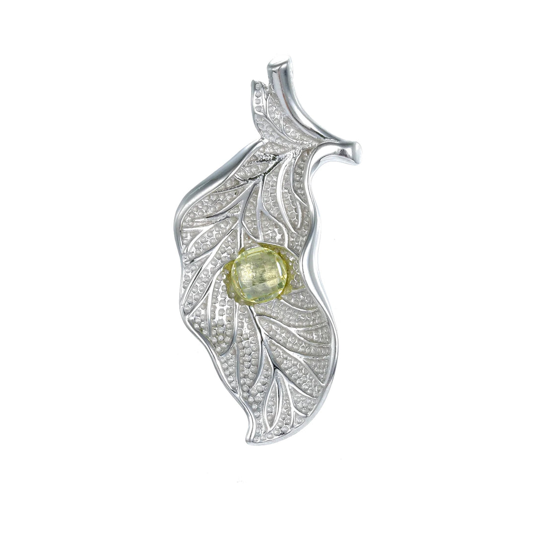 Colgante de plata y olivina