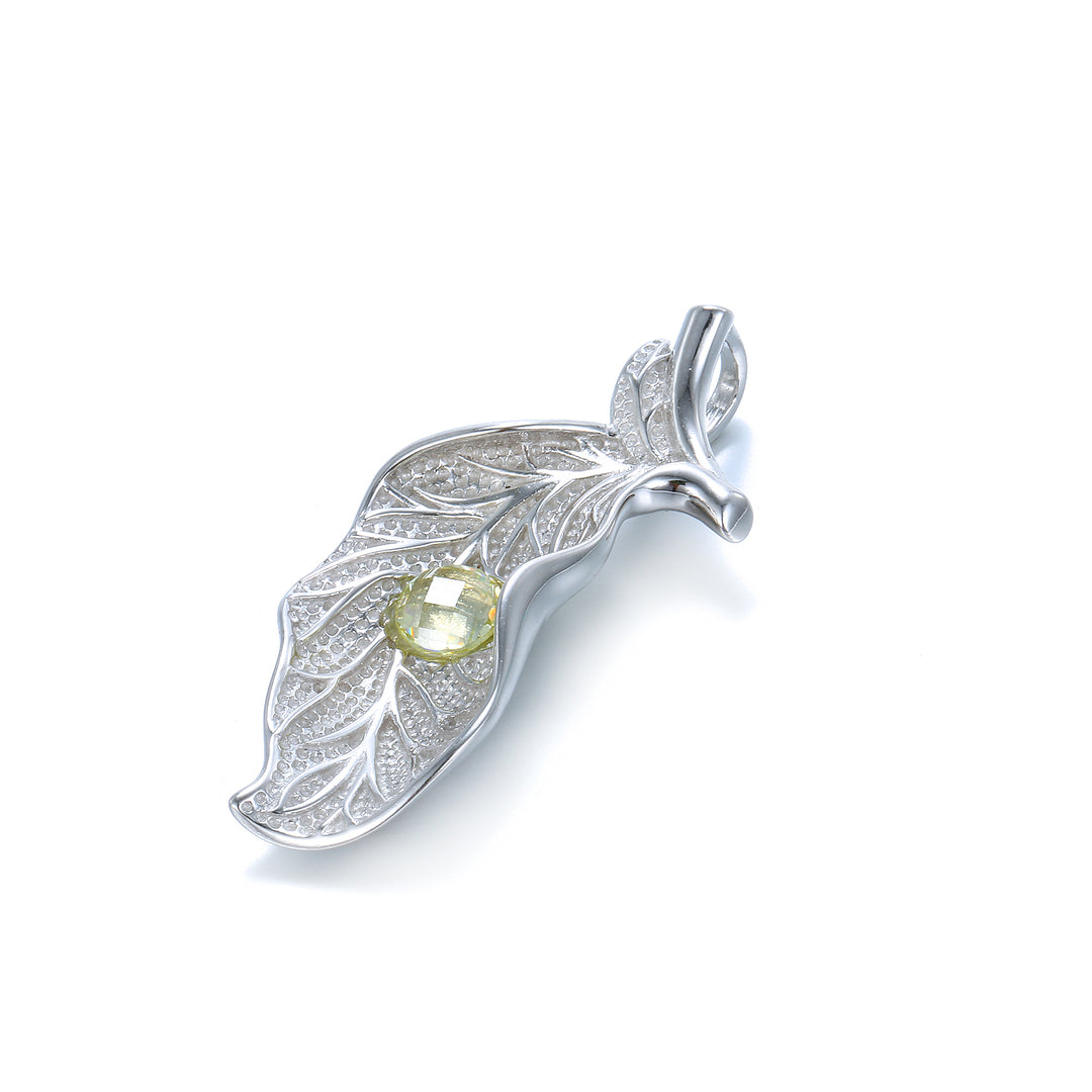 Colgante de plata y olivina