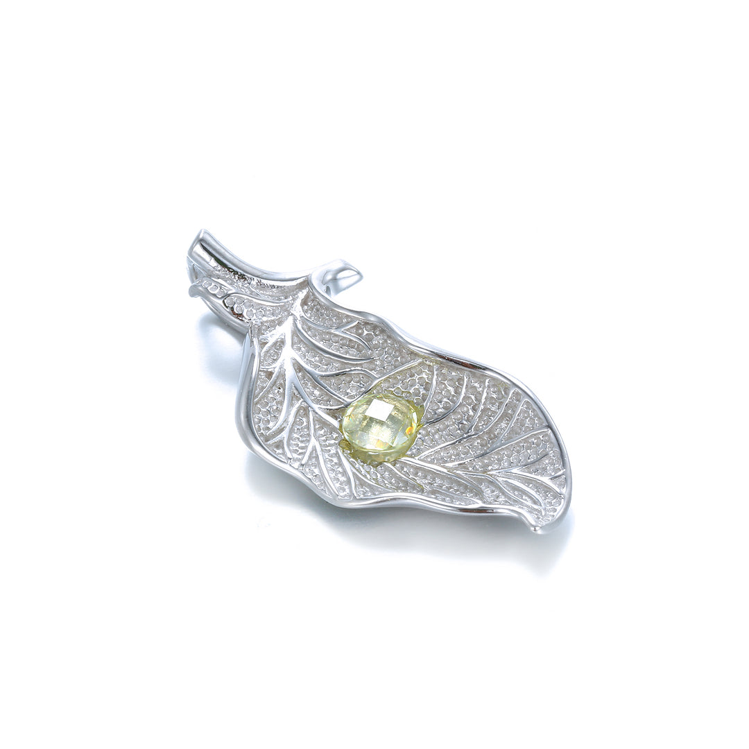 Colgante de plata y olivina