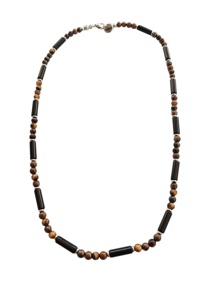 Colgante ojo de tigre y hematita