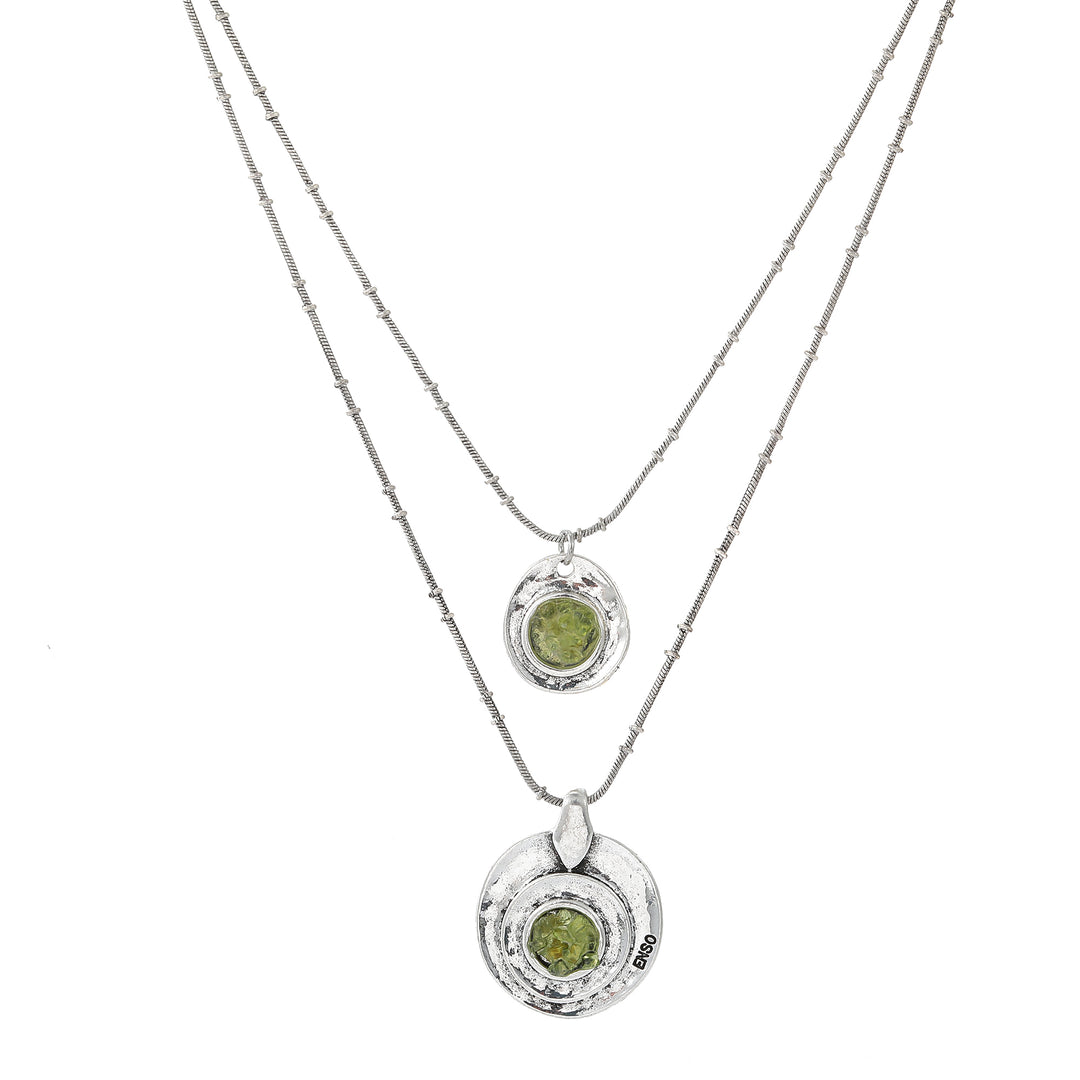  Colgante doble olivina