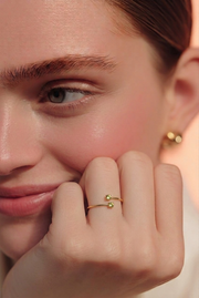 Peridot gold plated steel bath ring