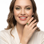 Load image into Gallery viewer, Peridot adaptable ring

