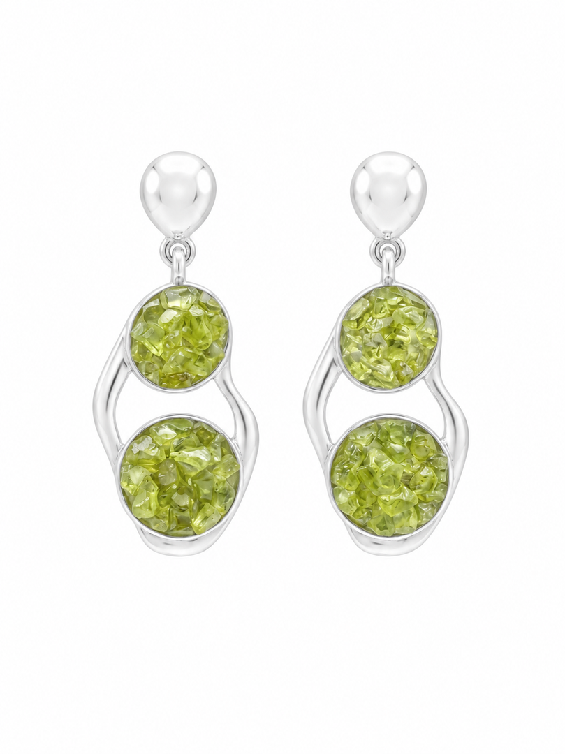 Pendientes Esencia olivina