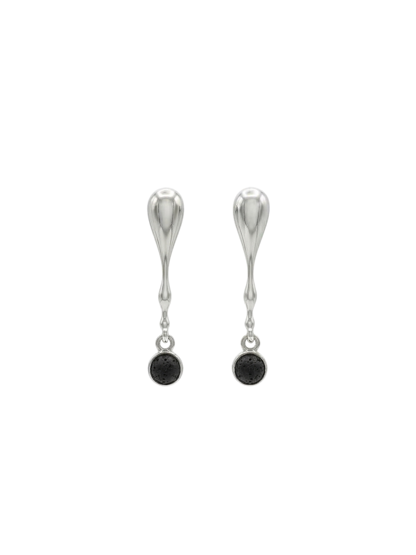 Pendientes Gota lava