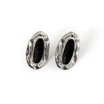 Load image into Gallery viewer, Pendiente lava plata órbita
